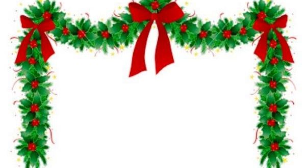 600x330 Christmas Garland Borders Clip Art For Free Halloween Amp Holidays
