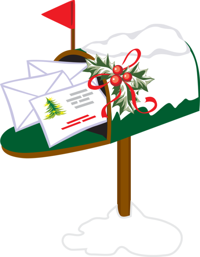 639x821 Christmas Mailbox Clipart