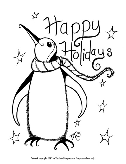 431x559 Printable Holiday Coloring Pages