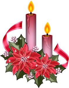 236x303 Christmas Candles Png Clip Art Image Weihnachten