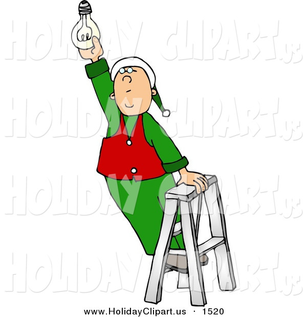 600x620 Elf Holiday Clipart