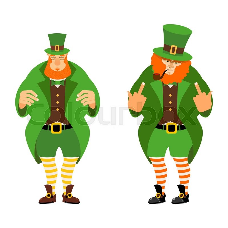 800x800 Evil Christmas Elf. Vector Clip Art Illustration With Simple