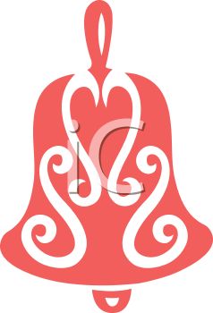 238x350 Picture Of A Holiday Bell With Patterns In A Vector Clip Art