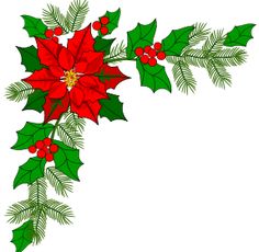 236x230 Watercolour Holly Christmas Wreaths Corners And Borders, Xmas Clip