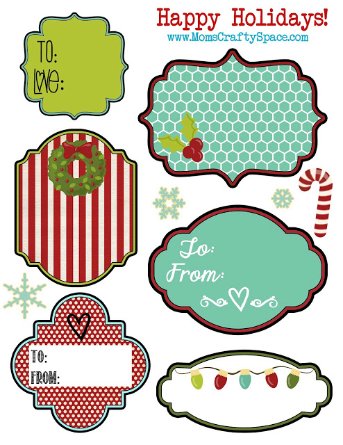 494x640 Free Printable Holiday Gift Tags