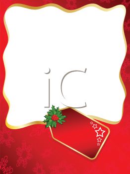 262x350 Page Frame Of A Christmas Gift Tag
