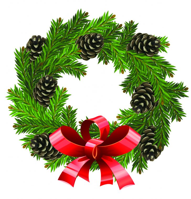 728x757 Christmas ~ Christmas Phenomenal Wreath Clip Art Undecorated