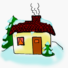 236x236 Cute Clipart House