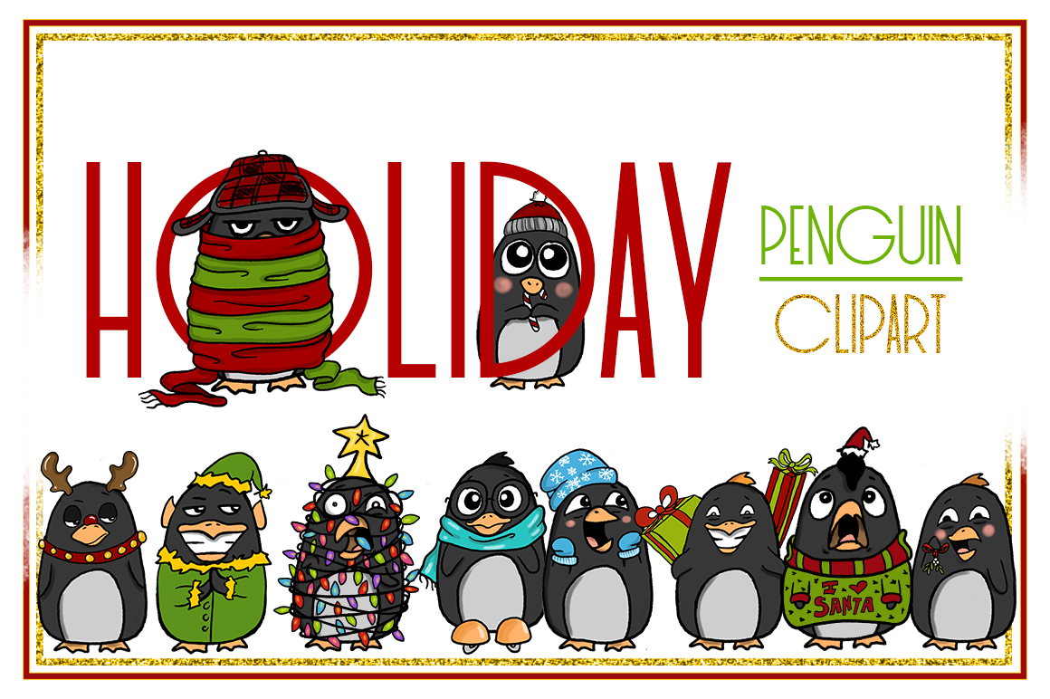 1160x772 Holiday Clipart Penguin Clipart Christm Design Bundles