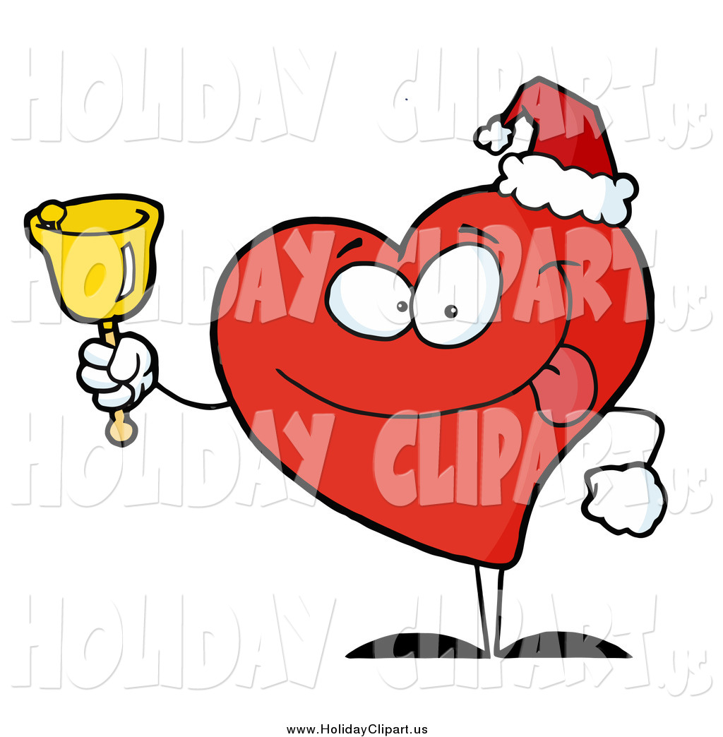 1024x1044 Holiday Clip Art Of A Red Philanthropist Heart Ringing A Bell