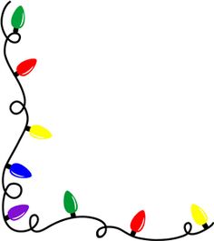 236x265 Christmas Lights Border Clip Art