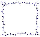 170x157 Blue Holiday Lights Frame Clipart Panda