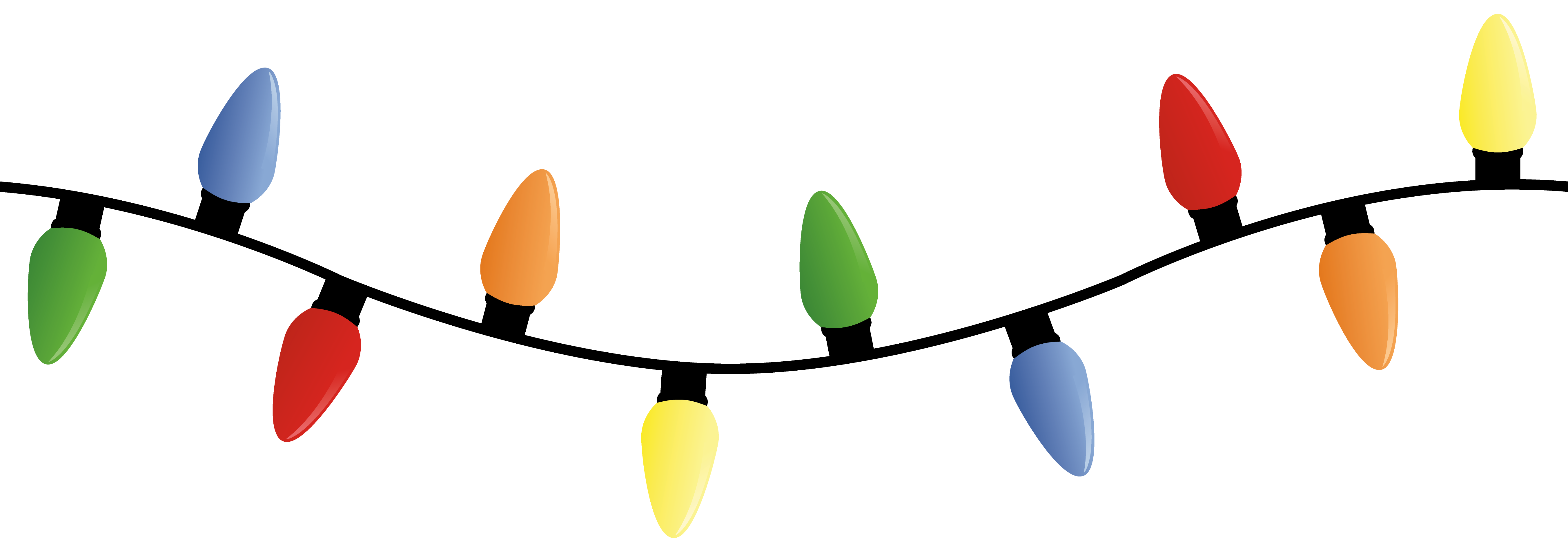 5408x1900 Christmas Light Border