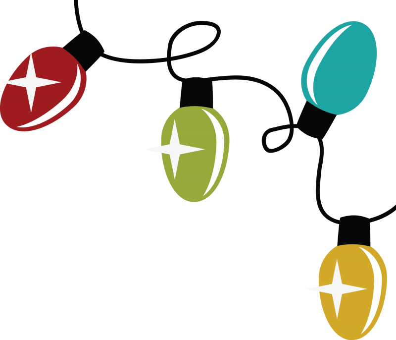 800x686 Christmas Lights Clipart Strung