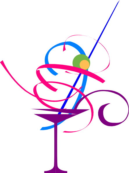 444x594 Christmas Martini Cliparts