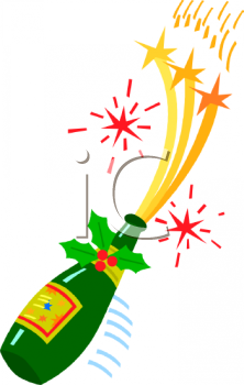 222x350 Christmas Party Drinks Clipart