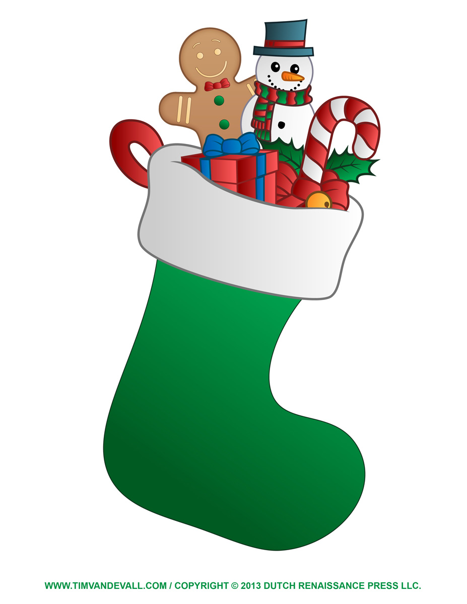 927x1200 Hanging Christmas Stockings Clipart