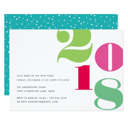 422x422 Big Year New Year's Eve Party Invitation