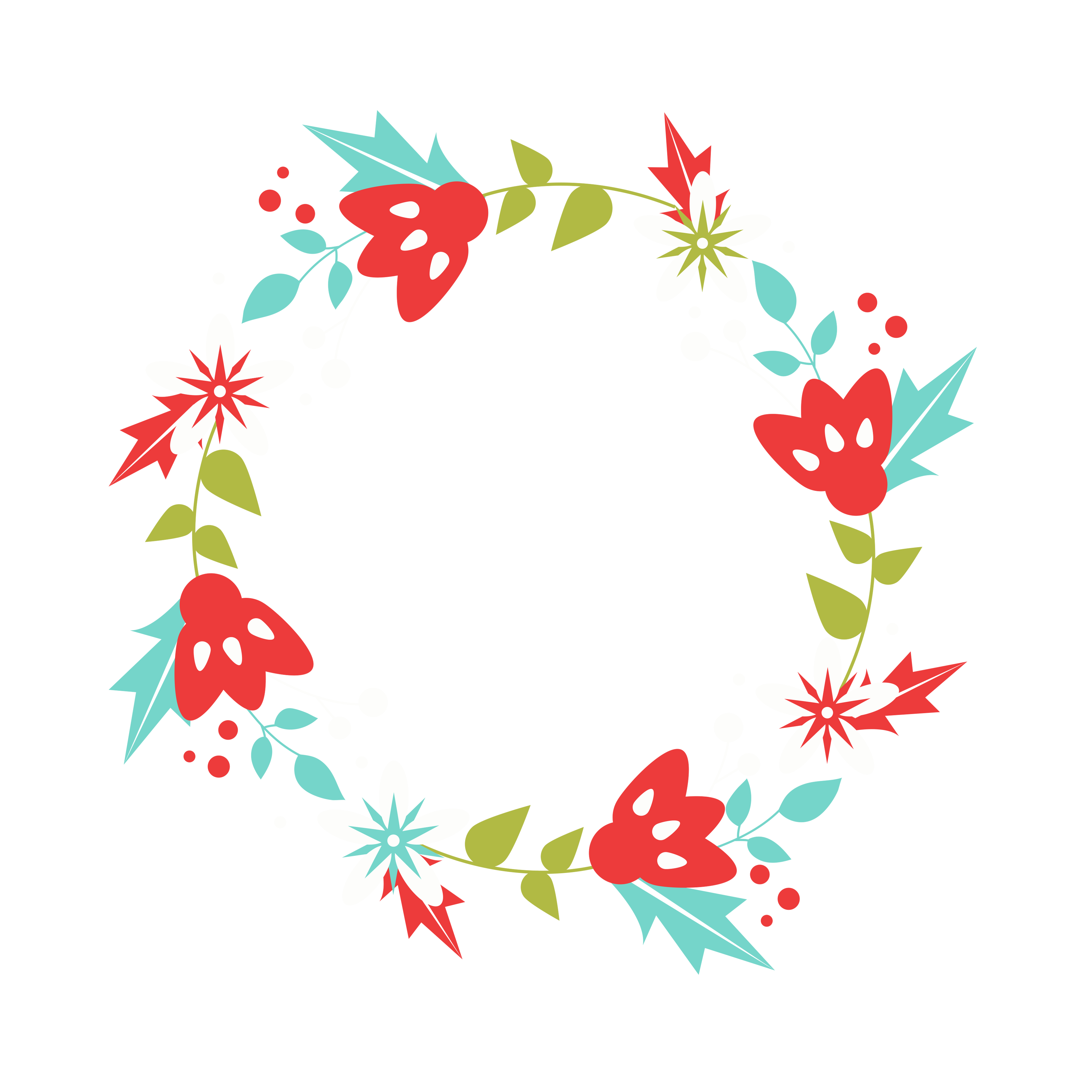 3600x3600 Free Christmas Wreath Clip Art!