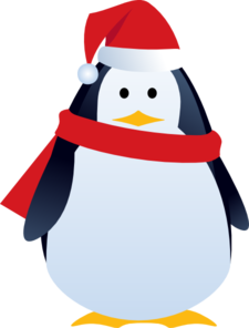 225x296 Christmas Penguin Clip Art