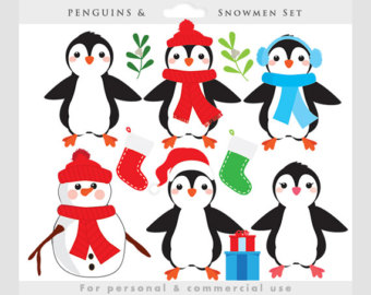 340x270 Penguins Clip Art Etsy