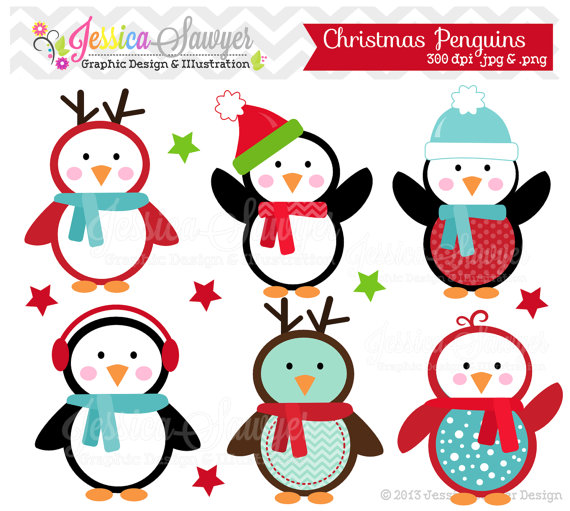 570x511 Christmas Penguin Clipart Christmas Diy Penguins