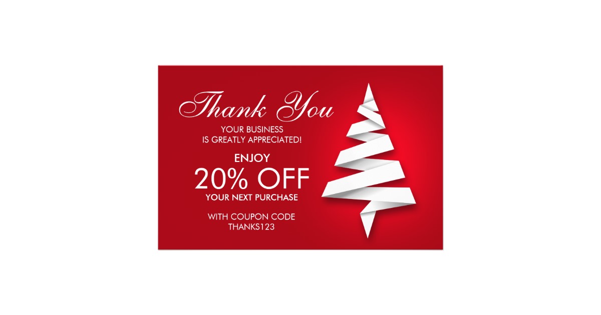 1200x630 Christmas Thank You For Your Order Package Insert Flyer