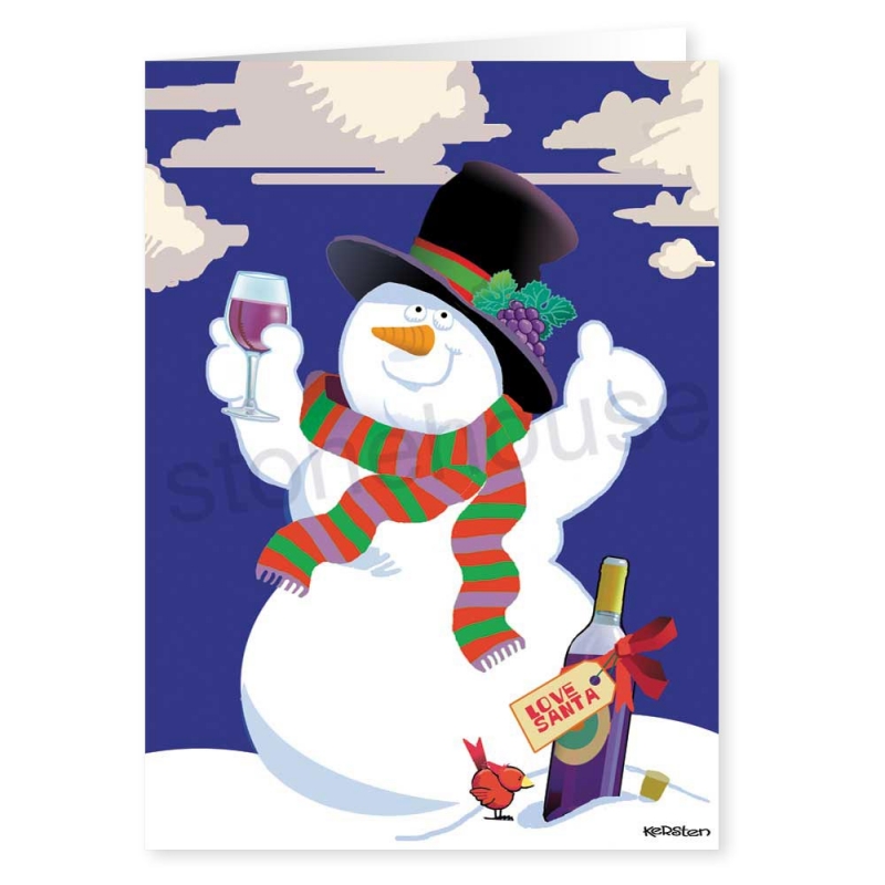 800x800 Wine Clipart Snowman