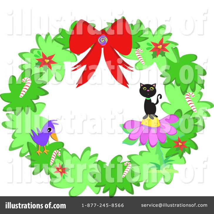 728x728 Christmas ~ Christmas Wreath Clip Art Animated Free