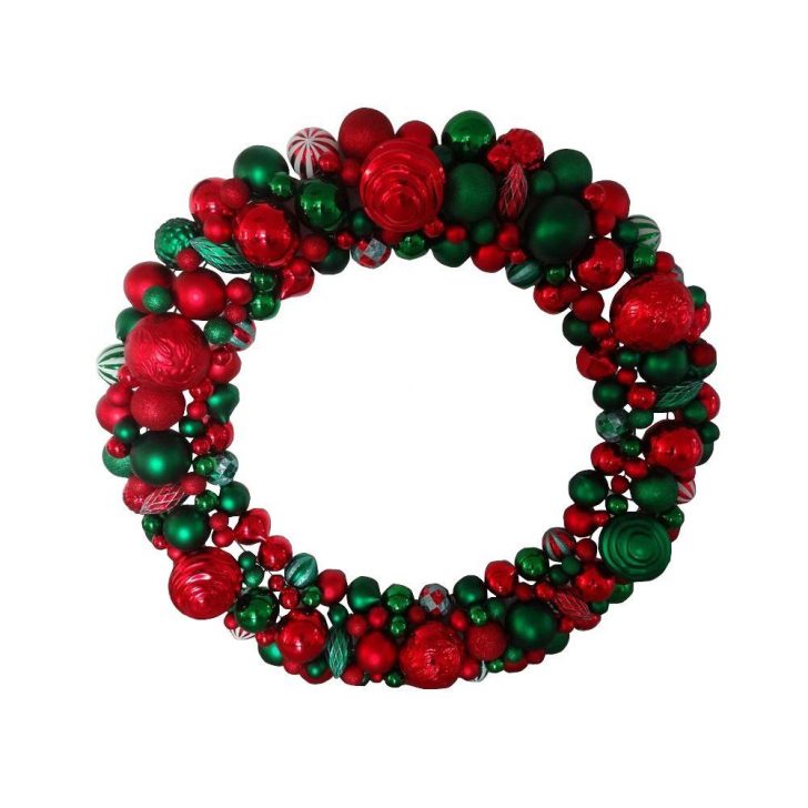 728x728 Christmas ~ Red Christmas Wreath Picture Inspirations Home Accents