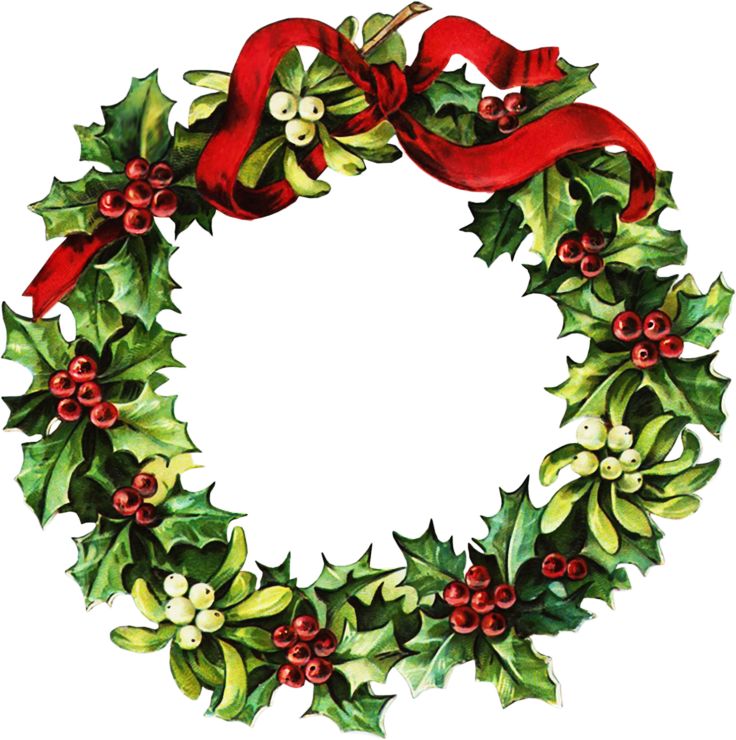 736x740 Holiday Wreath Clipart 101 Clip Art