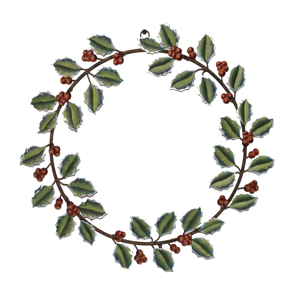 1000x1000 Holly Christmas Holiday Wreath Decoration C7024 Destination