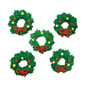300x300 Wreath Royal Icing Decorations