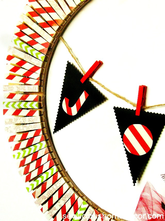 640x855 Diy Clothespin Holiday Wreath Tutorial