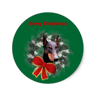 324x324 Holiday Wreath Stickers Zazzle