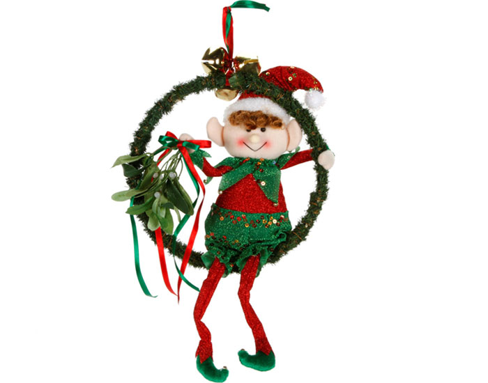 700x550 Mistletoe Elf Diy Holiday Wreath Craft Ideas