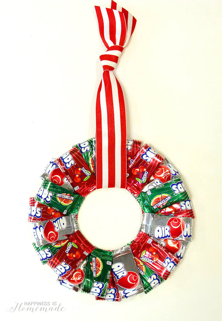 720x1041 Airheads Christmas Candy Wreath