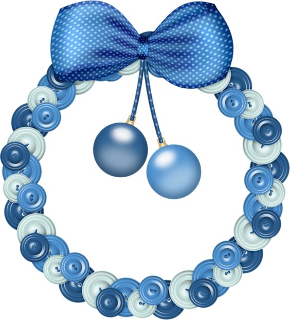 564x623 Christmas Blue Wreath Clip Art Clip Art Christmas 1 Clipart Image