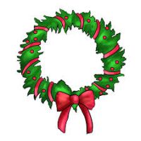 200x200 Free Christmas Wreath Clip Art. Christmas Wreaths. Royalty Free