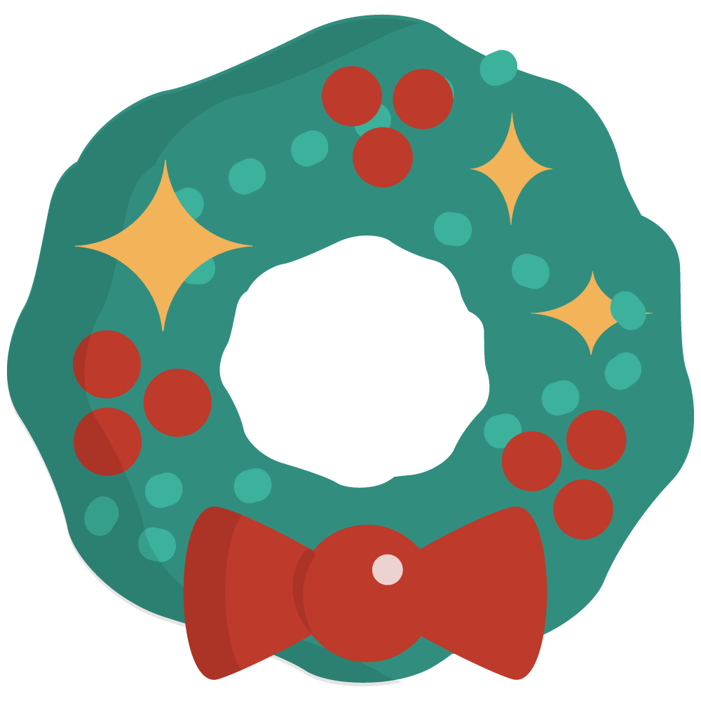 1000x1000 Free To Use Amp Public Domain Christmas Wreath Clip Art
