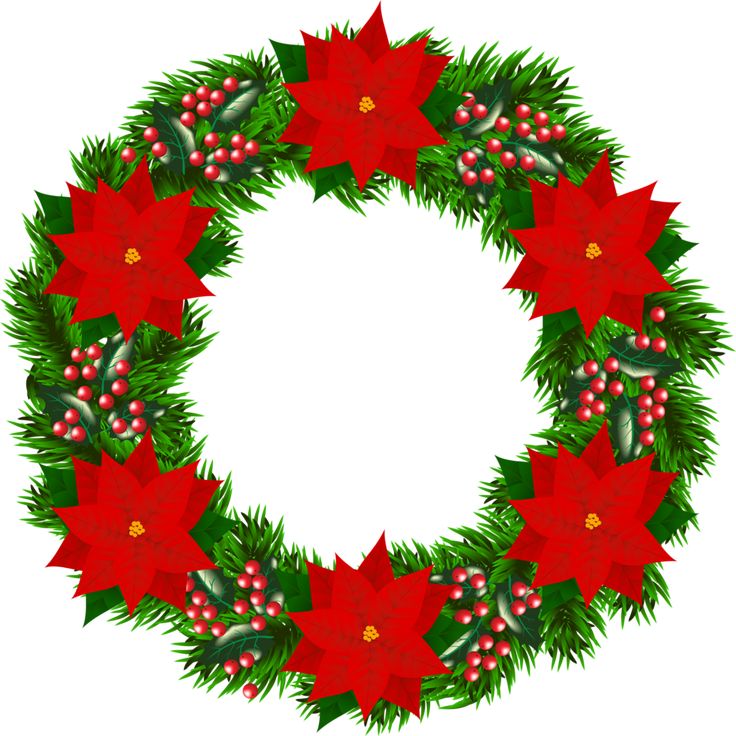 736x736 64 Best Clipart Christmas Flowers, Mistletoe, Wreaths Images
