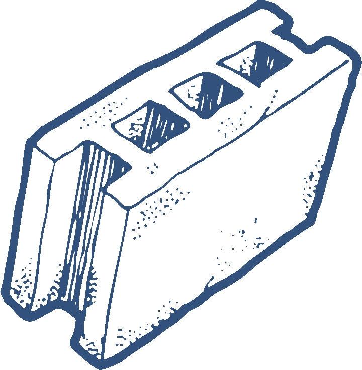 720x736 Hollow Blocks Clipart