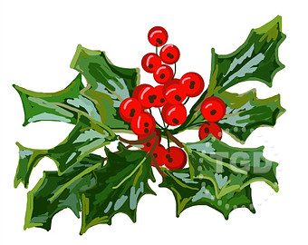 340x270 Holly Berry Clip Art Holly Clip Art Christmas Clip Art
