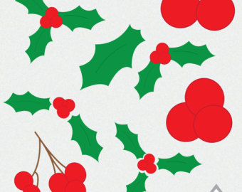 340x270 Holly Clip Art Etsy