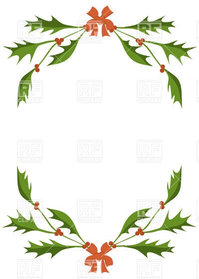 400x560 Free Christmas Clip Art Holly Berries