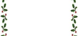 272x125 Christmas Holly Border Free Templates On Free Clipart Christmas