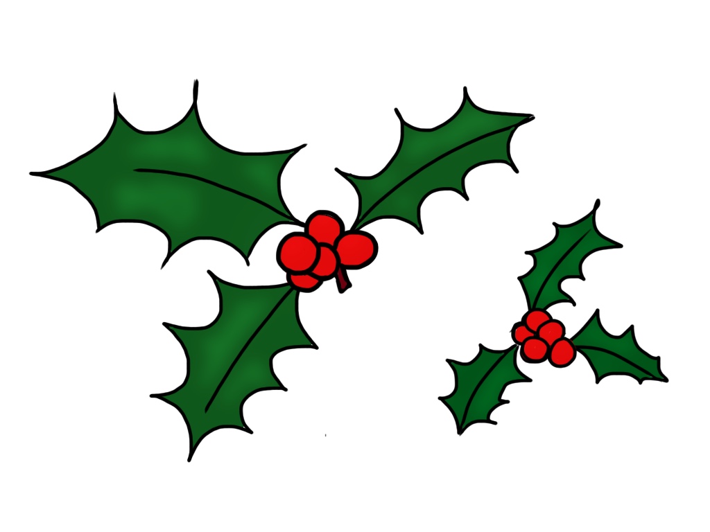 1024x768 Christmas Holly Clipart Fun Christmas 2