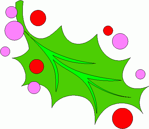 490x426 Christmas Holly Clip Art 2