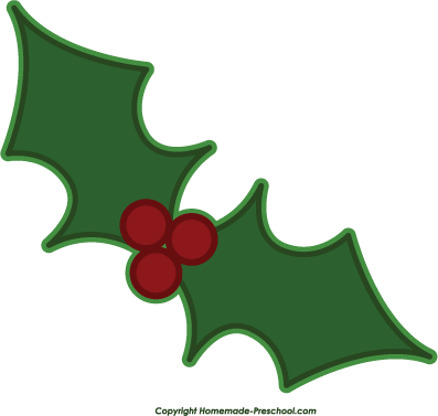 397x377 Holley Clipart Mistletoe