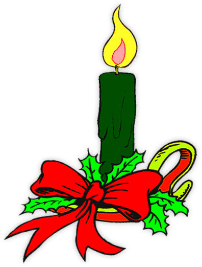 396x522 Candle Clipart Holly